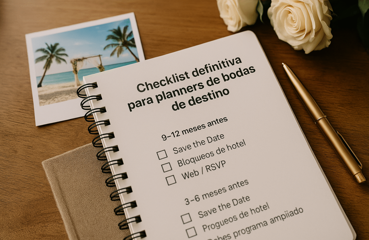 Checklist definitiva para planners de bodas de destino