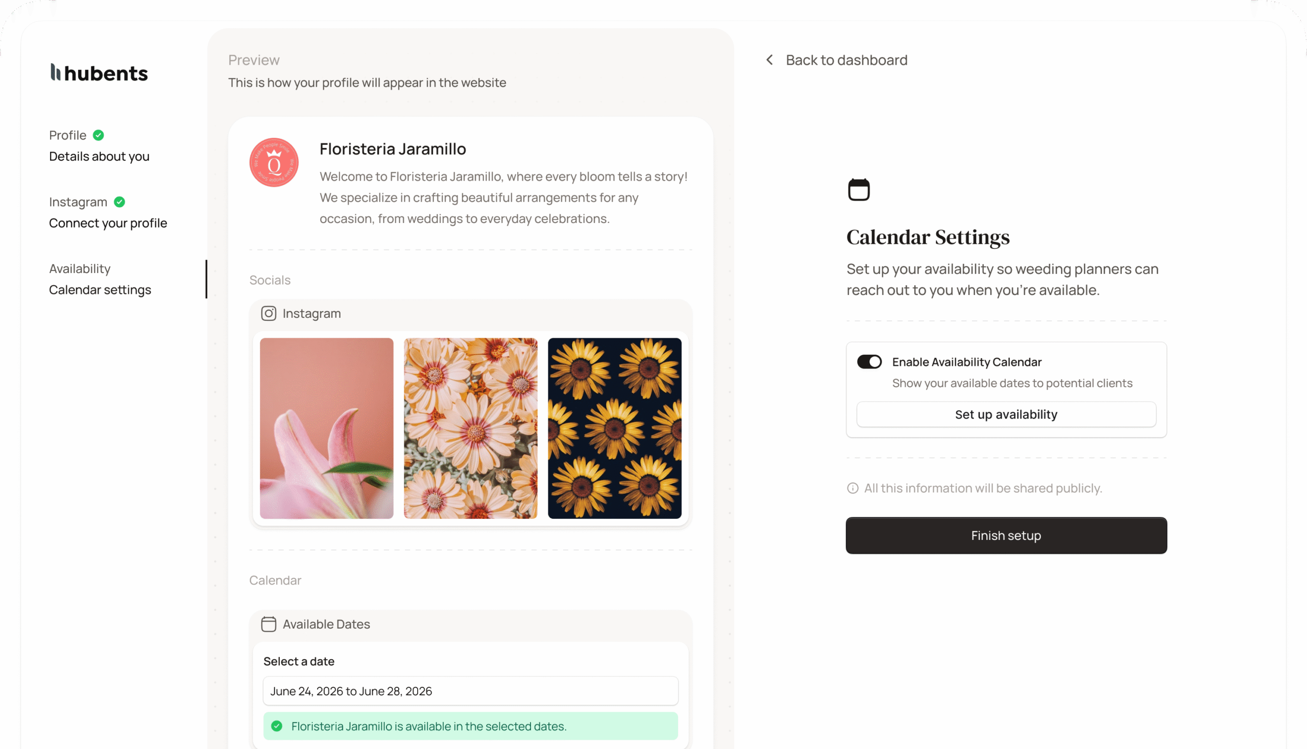 Wedding and event suppliers